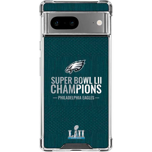 NFL Philadelphia Eagles Super Bowl LII Champions Google Pixel 7a Clear Case